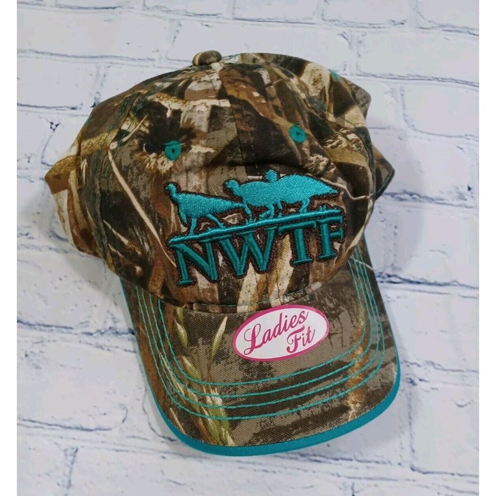 NWTF Hat Womens Camo‎ Embroidered Ladies Fit New Outdoor Cap Brand